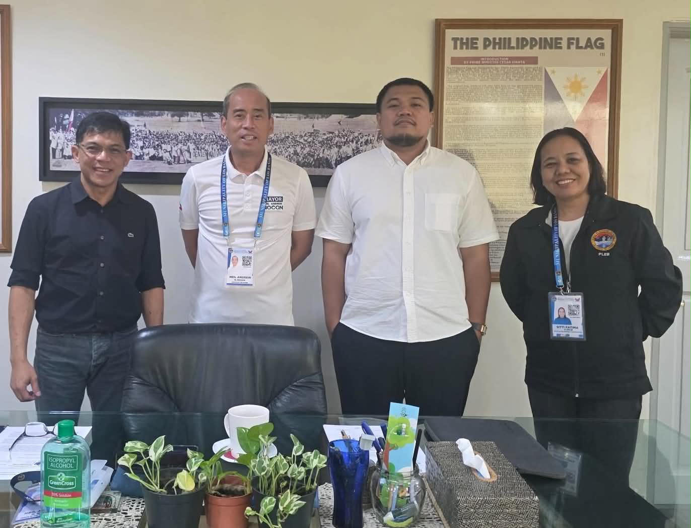 Courtesy call — Los Baños